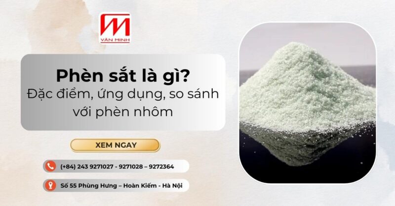 Tinh thể sắt III sunfat màu vàng nâu đặc trưng của hợp chất hóa học thể hiện sắc thái đặc trưng